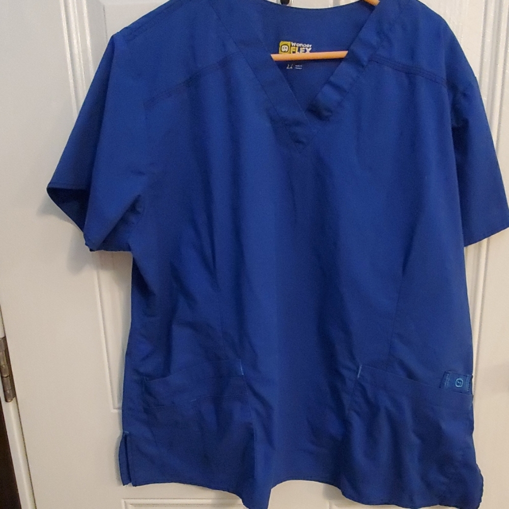 Blue scrub set